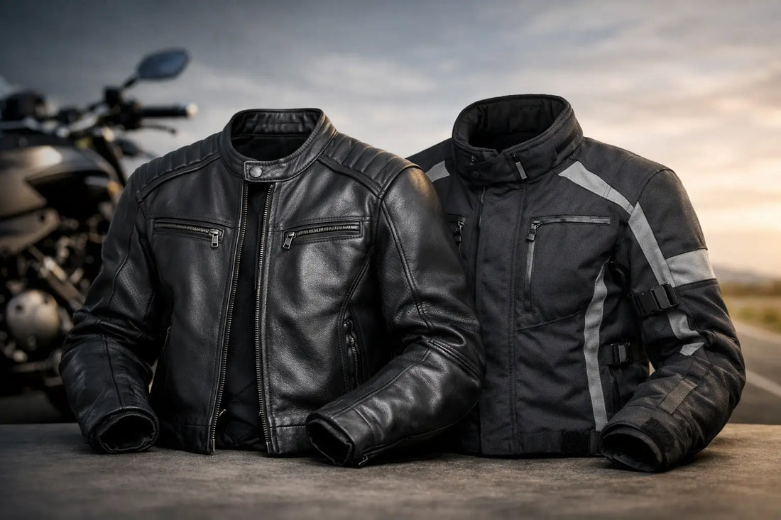 Leather vs Textile Motorcycle Jacket