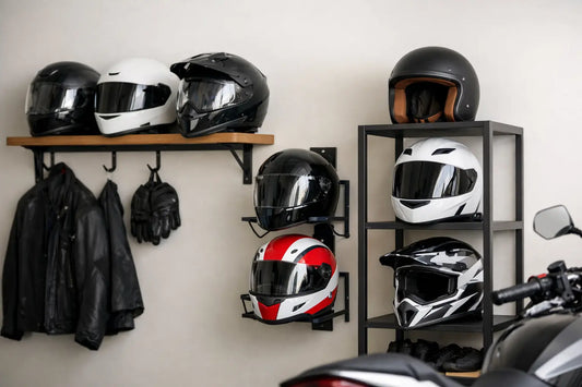 Helmet Storage Solutions Example for Riders