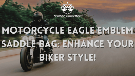 MOTORCYCLE EAGLE EMBLEM SADDLE BAG: Enhance Your Biker Style!