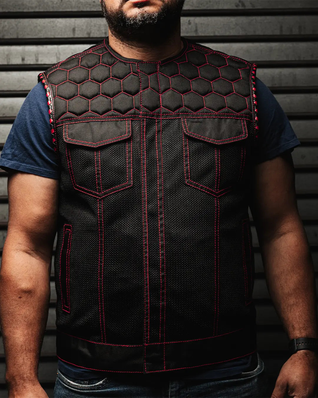 Lowside Hornet Moto Mesh Men's Club Style Vest