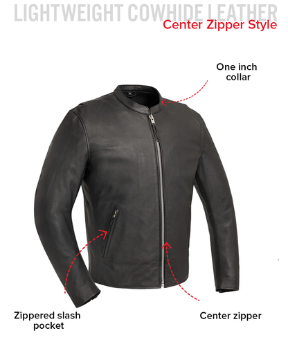 Titan Men's Motorcycle Leather Jacket Men's Leather Jacket Jackets