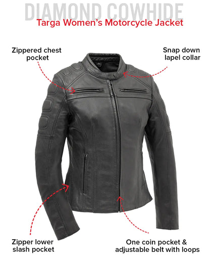 Targa - Women's Motorcycle Leather Jacket Women's Leather Jacket Jackets