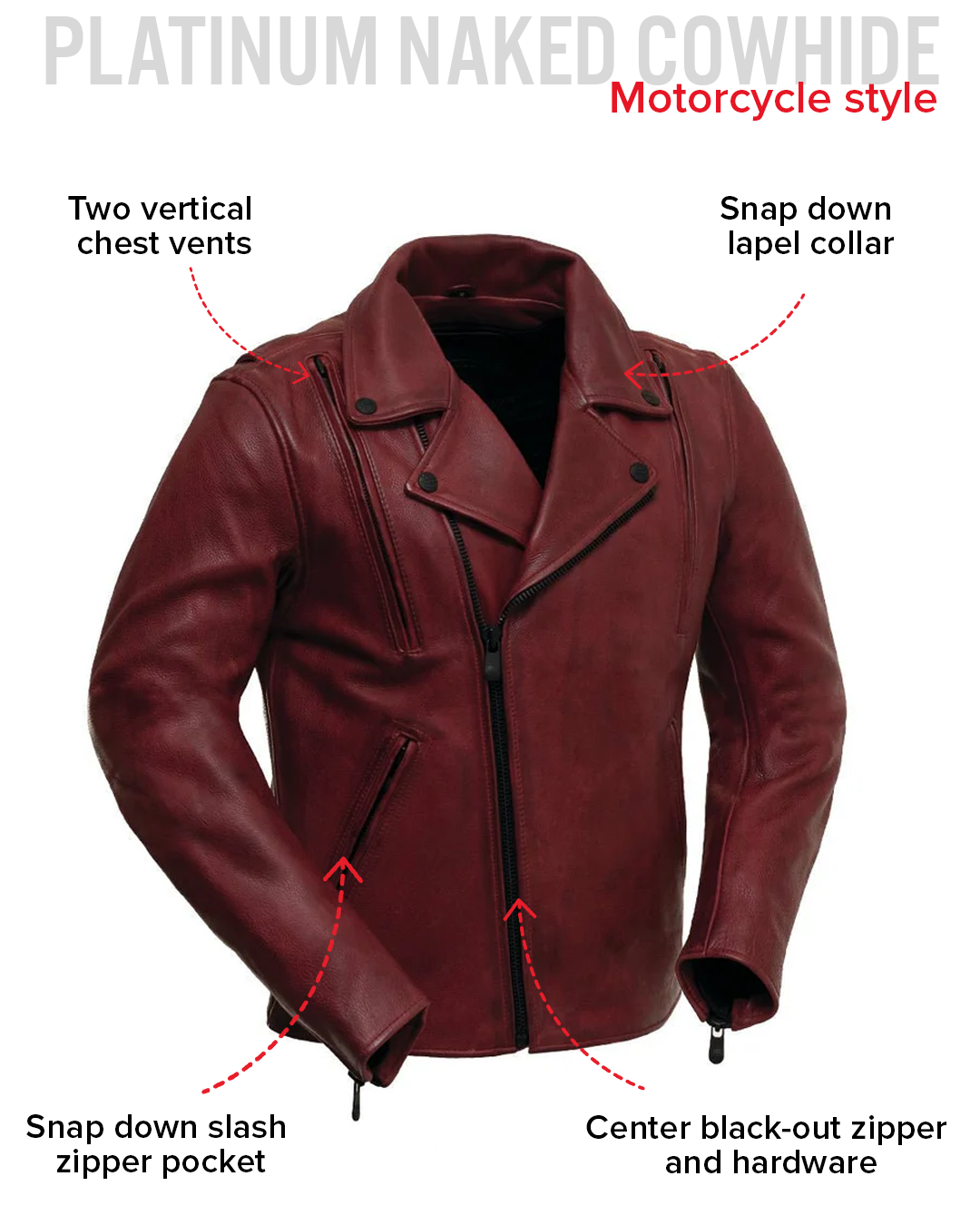 Night Rider Men's Motorcycle Leather Jacket Men's Leather Jacket Jackets