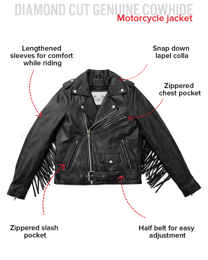 Lesley - Women's Motorcycle Leather Jacket - BHBR Women's Leather Jacket Jackets