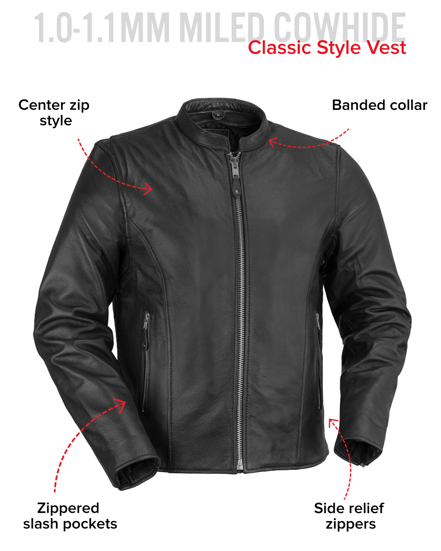 Ace Men's Leather Motorcycle Jacket Men's Leather Jacket Jackets