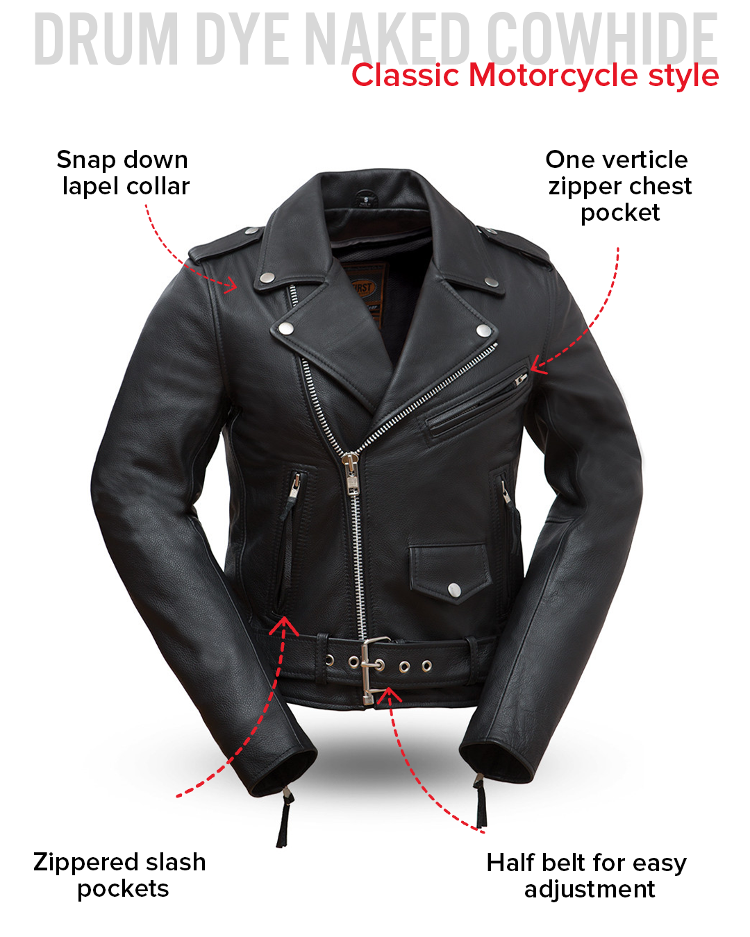Rockstar - Women's Motorcycle Leather Jacket Women's Leather Jacket Jackets
