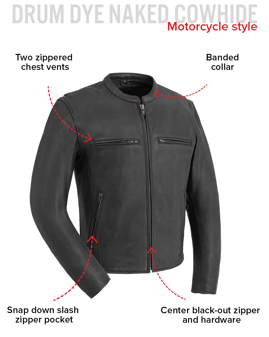 Indy Men's Motorcycle Leather Jacket Men's Leather Jacket Jackets