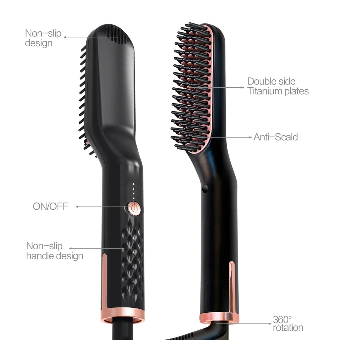 IRONBEARD heated beard straightening brush