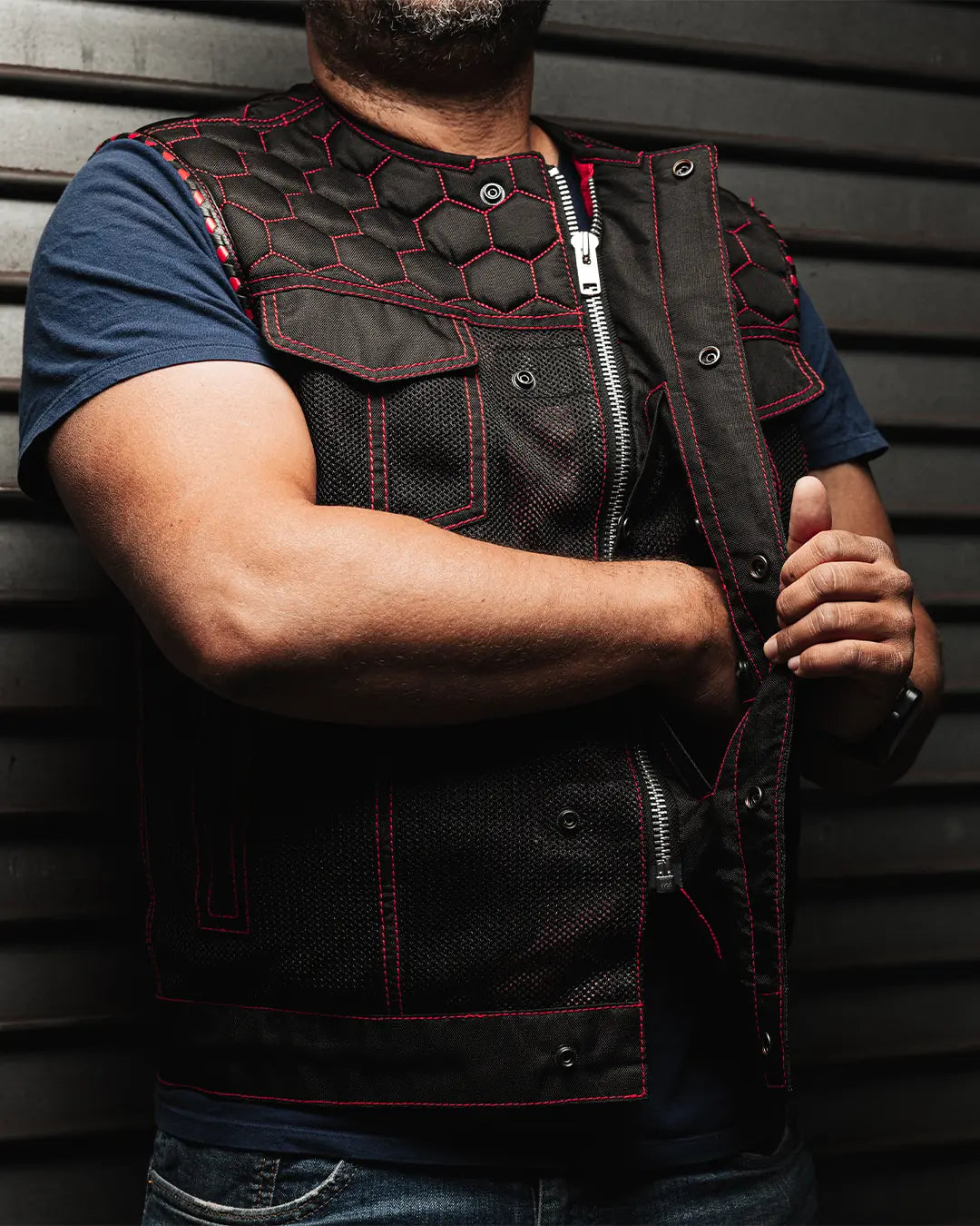 Hornet Moto Mesh Men's Club Style Vest