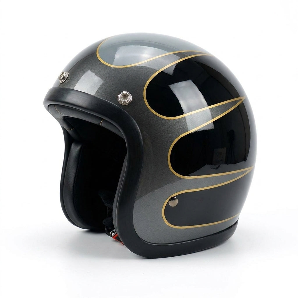 Motorcycle Helmet - Genuine Vintage TT&COCASCOS Fashion  Retro Scooter