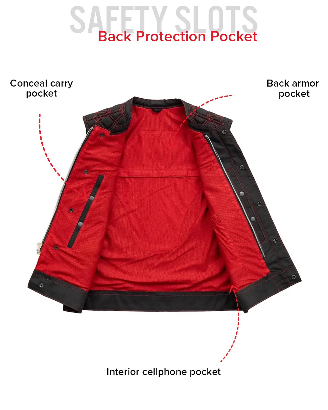 Hornet Moto Mesh Men's Club Style Vest