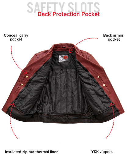 Fillmore Men's Motorcycle Leather Jacket Men's Leather Jacket Jackets