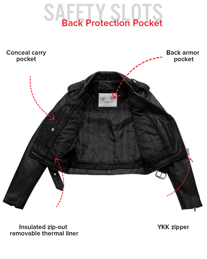 Imogen - Women's Motorcycle Leather Jacket Women's Leather Jacket Jackets