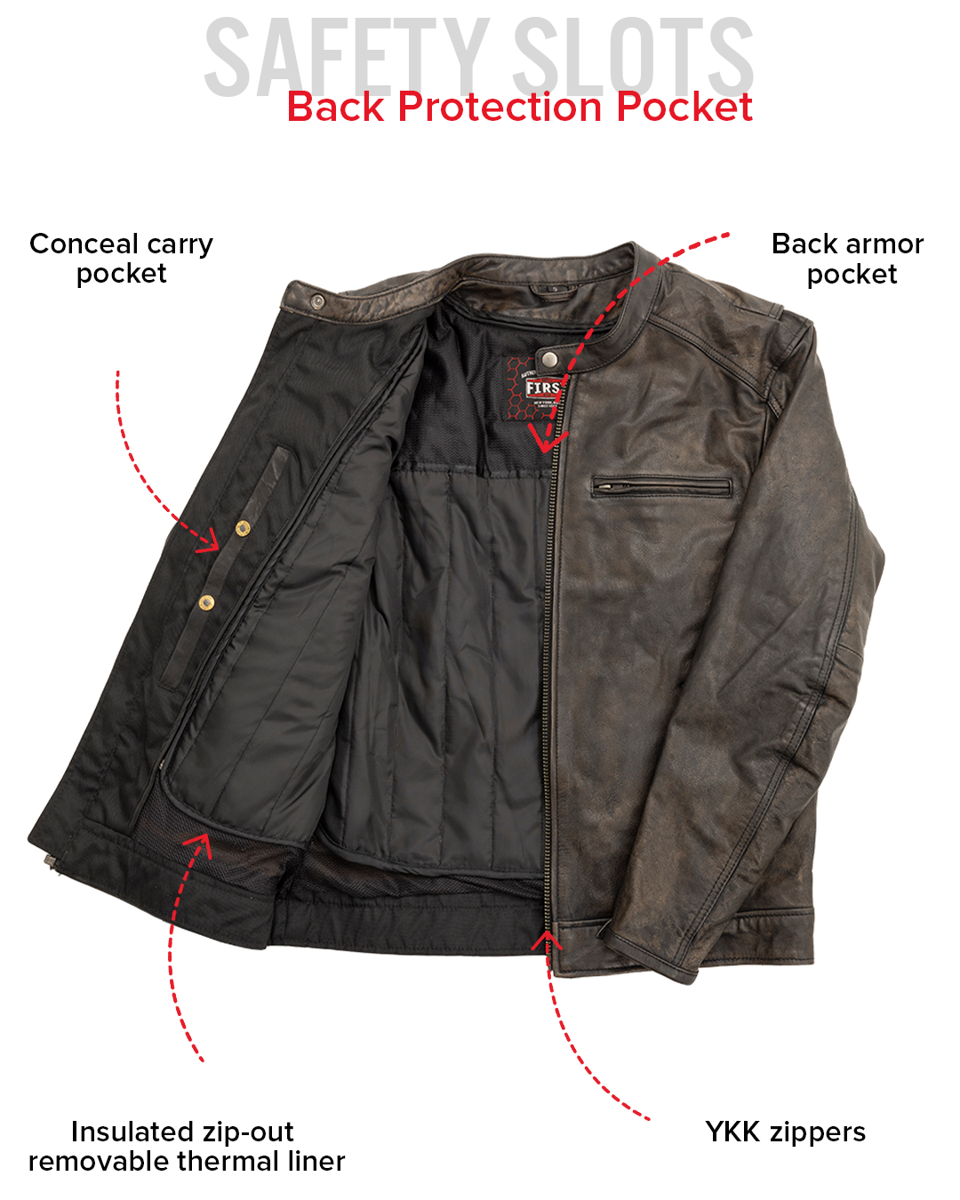 Hipster Men's Motorcycle Leather Jacket Men's Leather Jacket First Manufacturing Company
