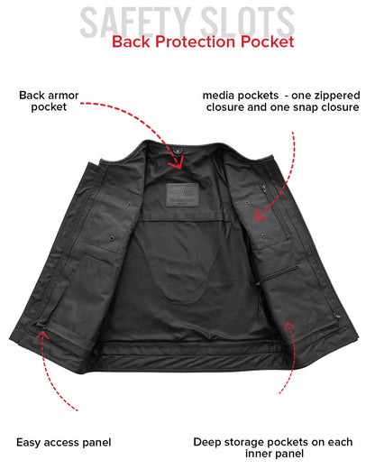 Unbeatable Men's Motorcycle Leather Vest Men's Leather Vest Vests