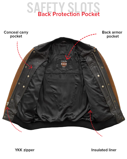 Willie Men's Motorcycle Leather Jacket Men's Leather Jacket Jackets