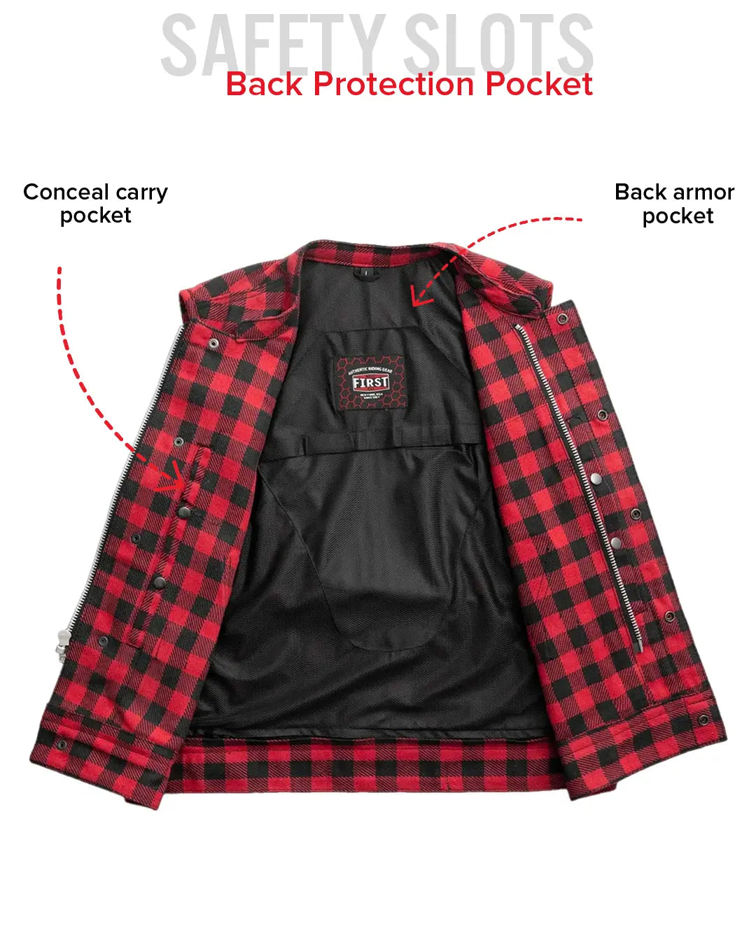 Sharp Shooter Moto Men's Canvas Vest - Recycled Men's Canvas Vests Vests
