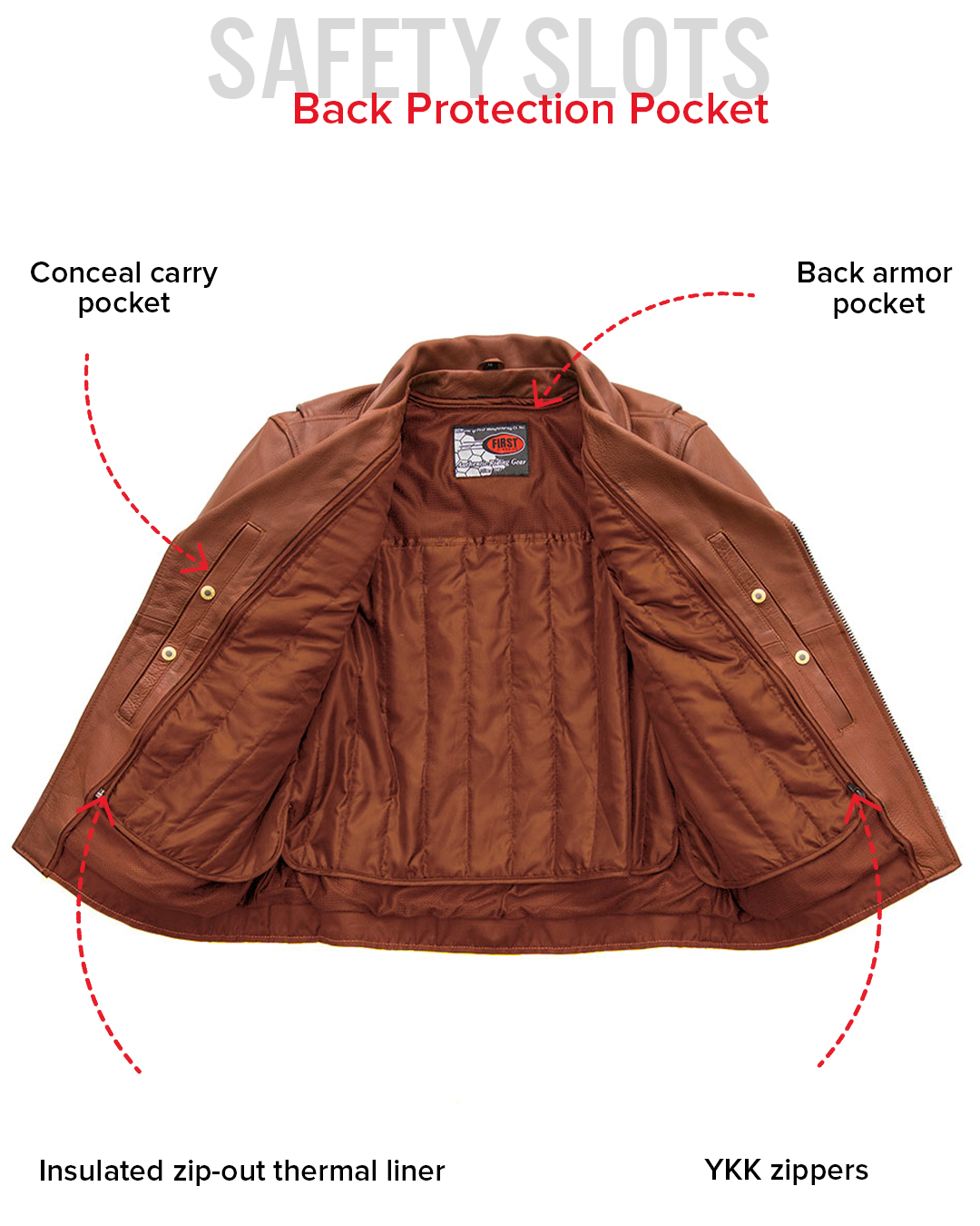 Fillmore Men's Motorcycle Leather Jacket