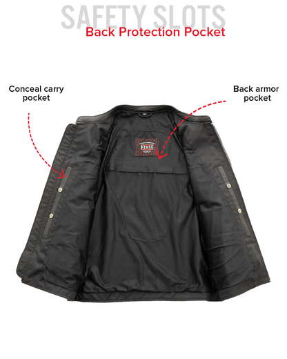 Titan Men's Motorcycle Leather Jacket Men's Leather Jacket Jackets
