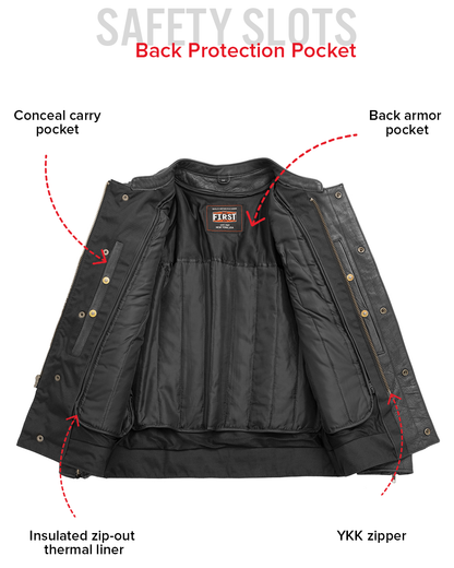 Raider Men's Motorcycle Leather Jacket Men's Leather Jacket Jackets