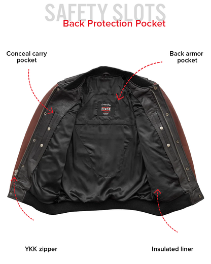 Willie Men's Motorcycle Leather Jacket Men's Leather Jacket Jackets