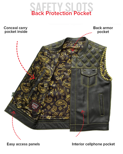 Sinister - Men's Motorcycle Leather Vest