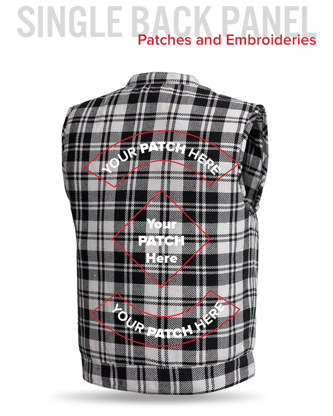 Sharp Shooter Moto Men's Canvas Vest - Recycled Men's Canvas Vests Vests