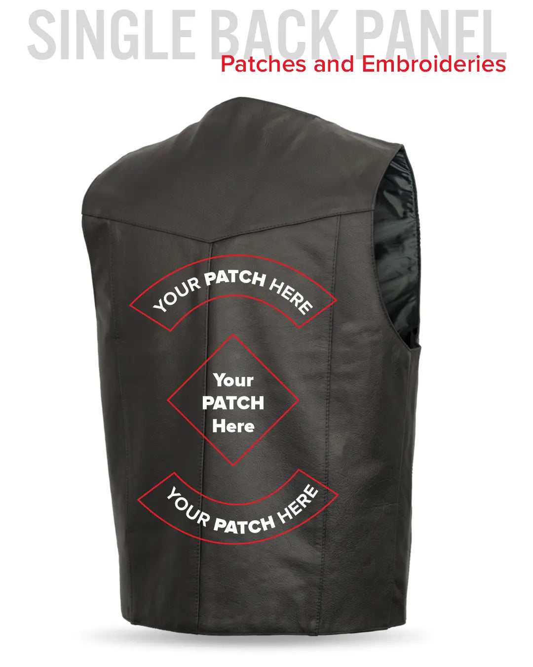 Top Shot Men's Motorcycle Western Style Leather Vest Men's Western Vest Vests