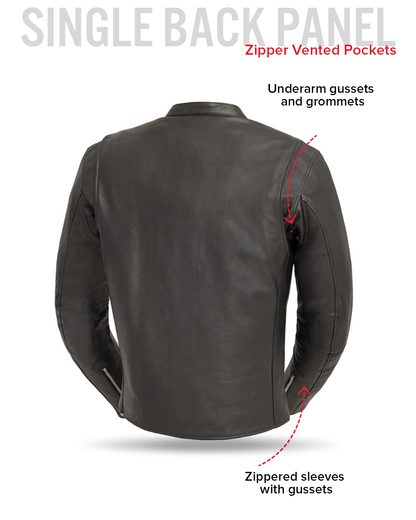 Titan Men's Motorcycle Leather Jacket Men's Leather Jacket Jackets