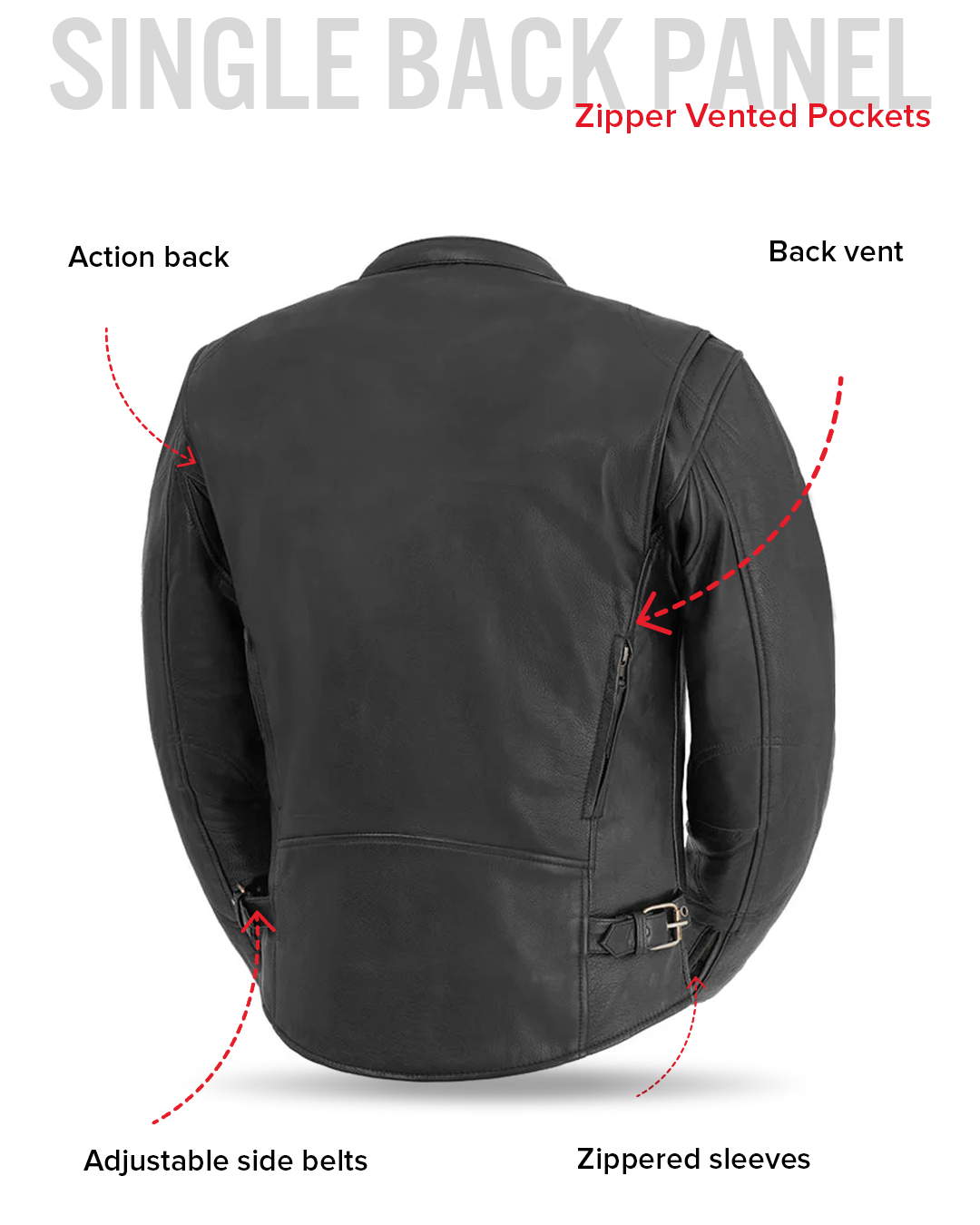 Indy Men's Motorcycle Leather Jacket Men's Leather Jacket Jackets