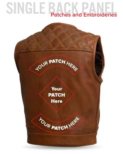 Timber Men's motorcycle leather vest (limited edition) Men's Leather Vest Vests