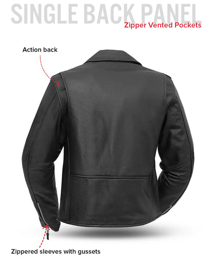 Bikerlicious - Women's Motorcycle Leather Jacket Women's Leather Jacket Jackets