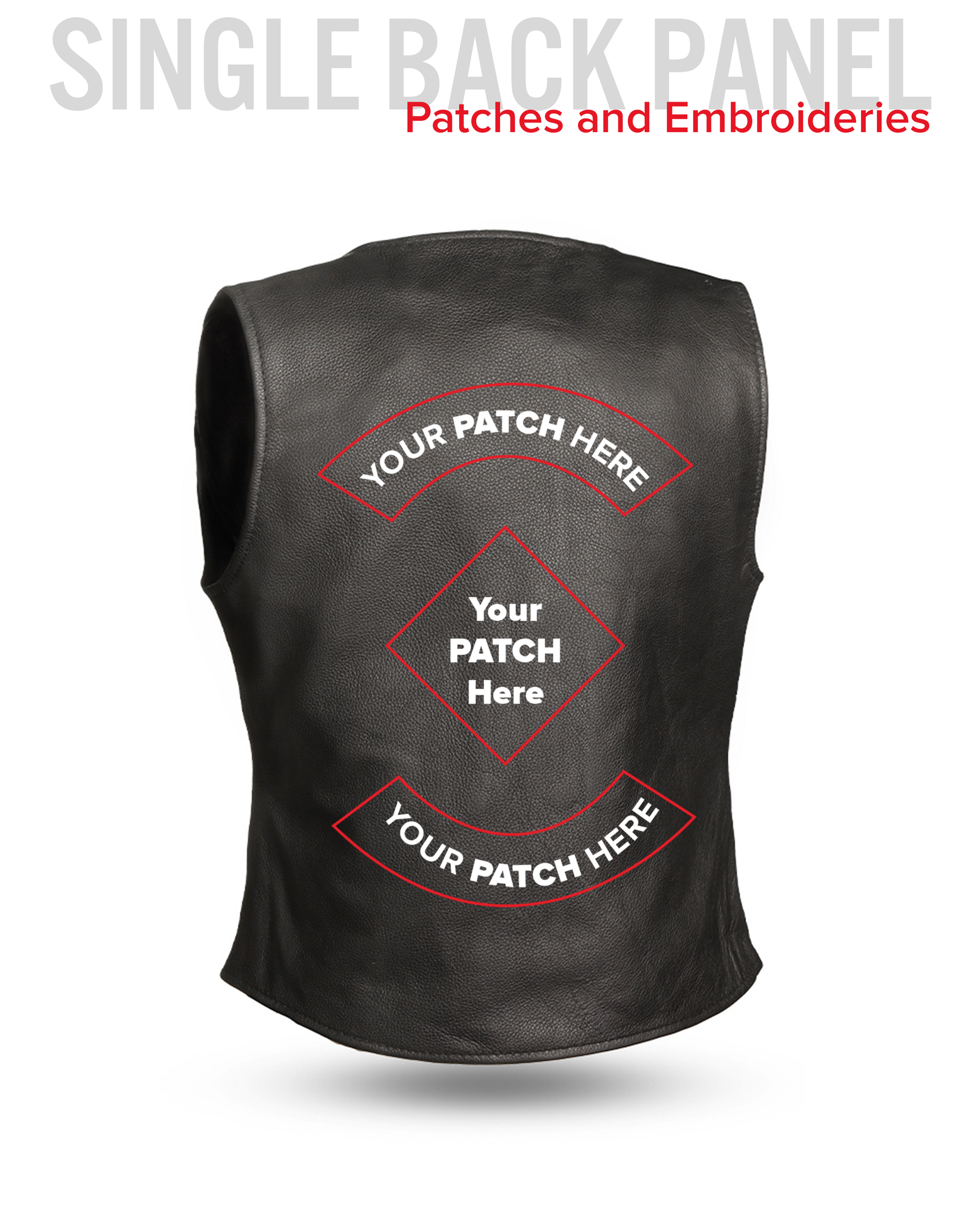 Honey Badger Women's Motorcycle Leather Vest Women's Leather Vest Vests