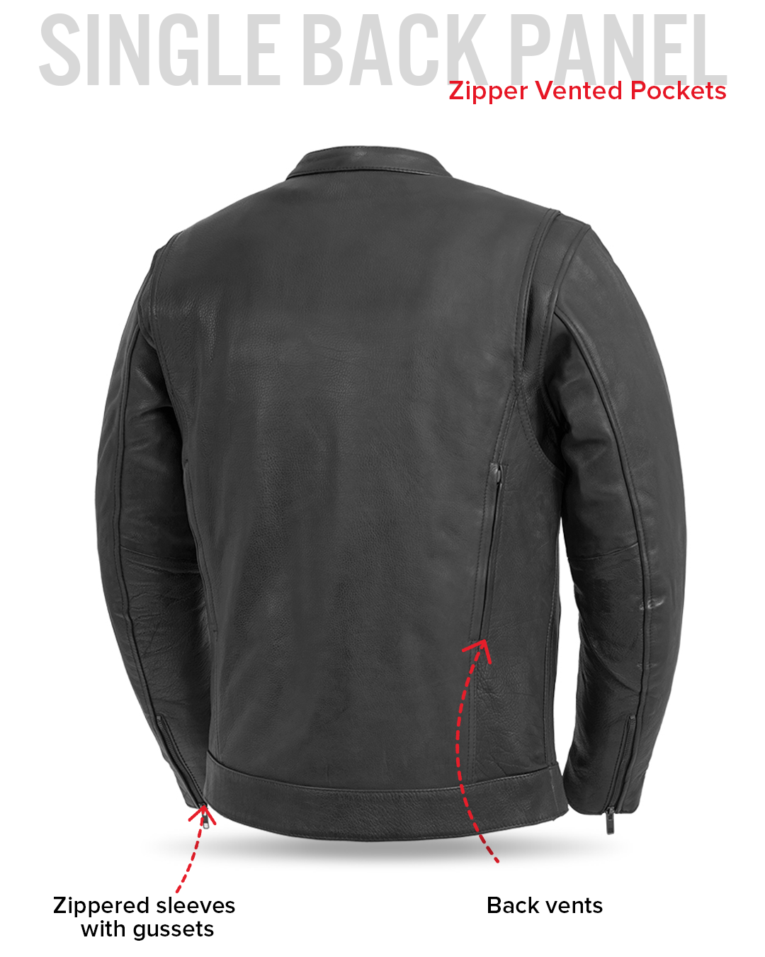 Raider Men's Motorcycle Leather Jacket Men's Leather Jacket Jackets