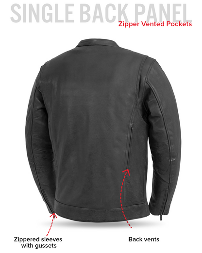 Raider Men's Motorcycle Leather Jacket Men's Leather Jacket Jackets