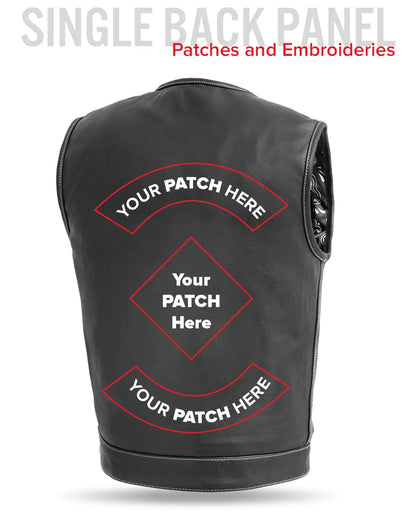 Bandit Men's Leather Motorcycle Vest Men's Leather Vest Vests