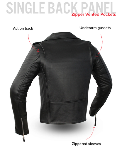 Rockstar - Women's Motorcycle Leather Jacket Women's Leather Jacket Jackets