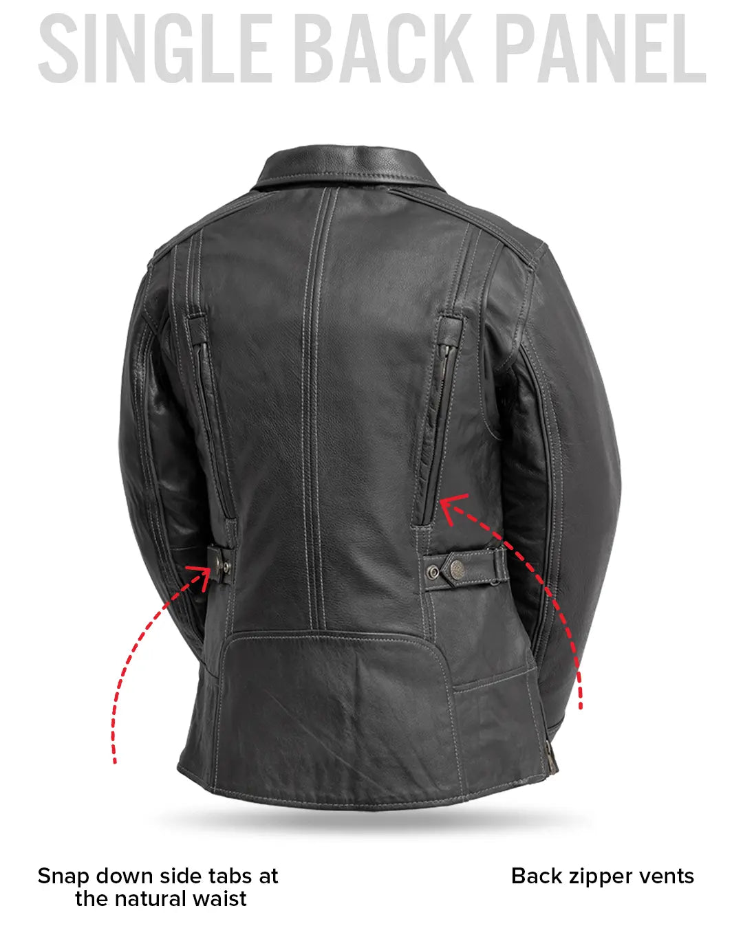 Free Spirit - Women's Motorcycle Leather Jacket Women's Leather Jacket Jackets