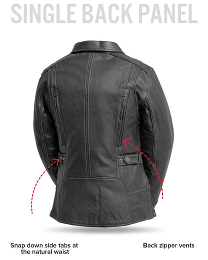 Free Spirit - Women's Motorcycle Leather Jacket Women's Leather Jacket Jackets