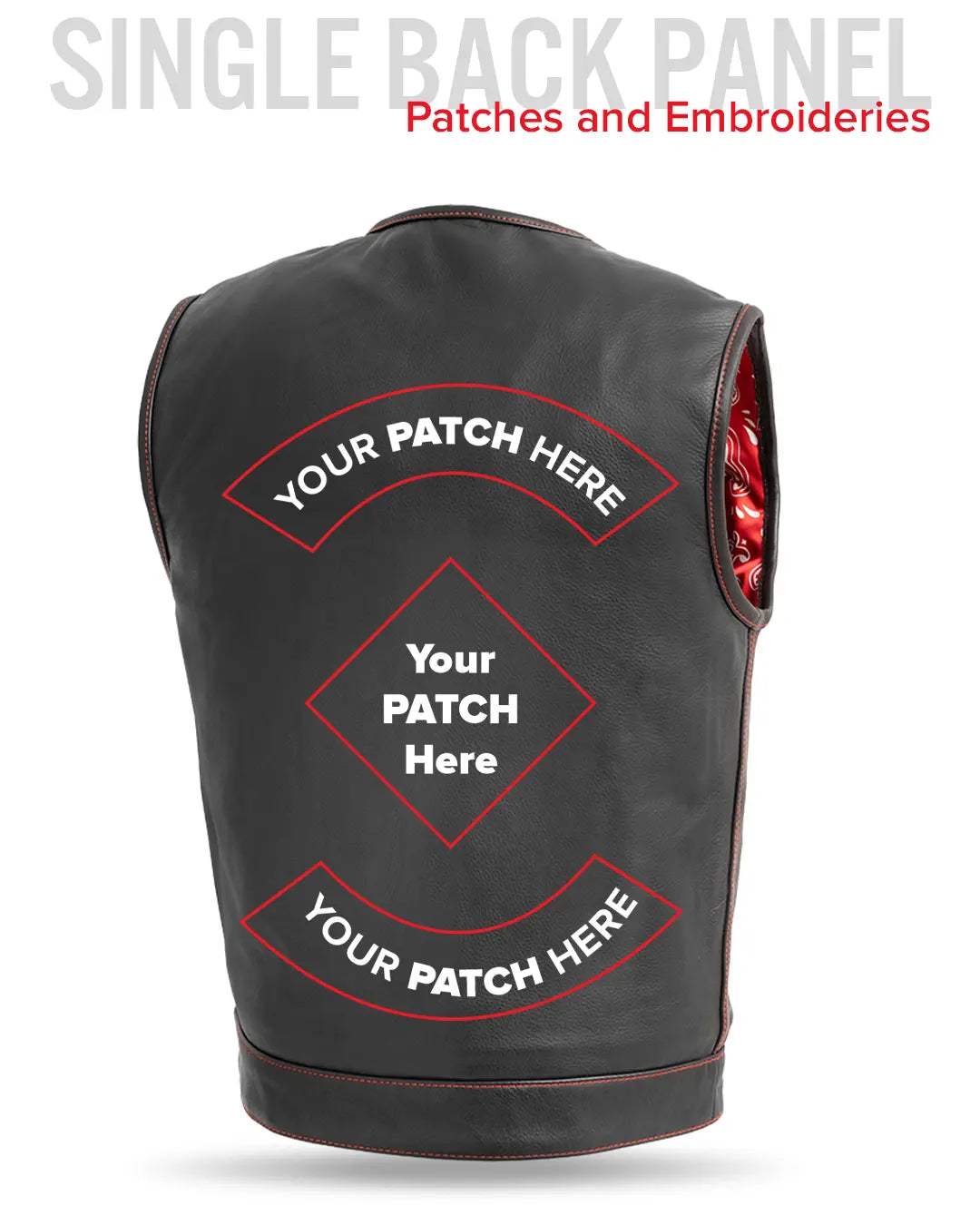 Bandit Men's Leather Motorcycle Vest Men's Leather Vest Vests