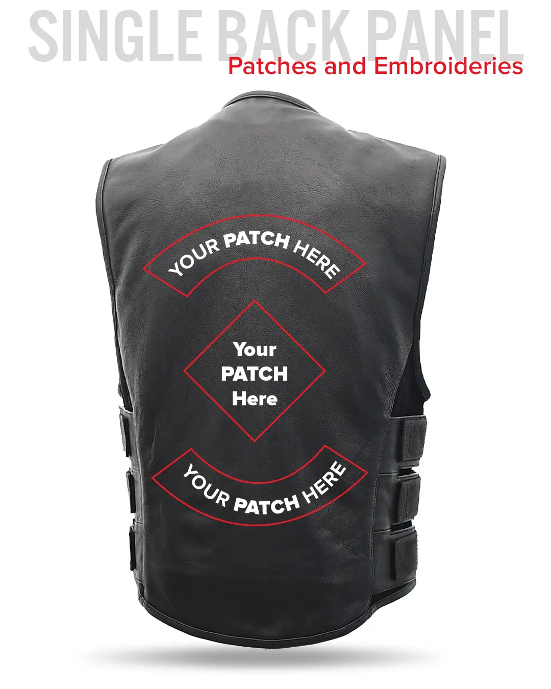 Commando Men's Leather Swat Style Motorcycle Vest Men's Leather Vest Vests