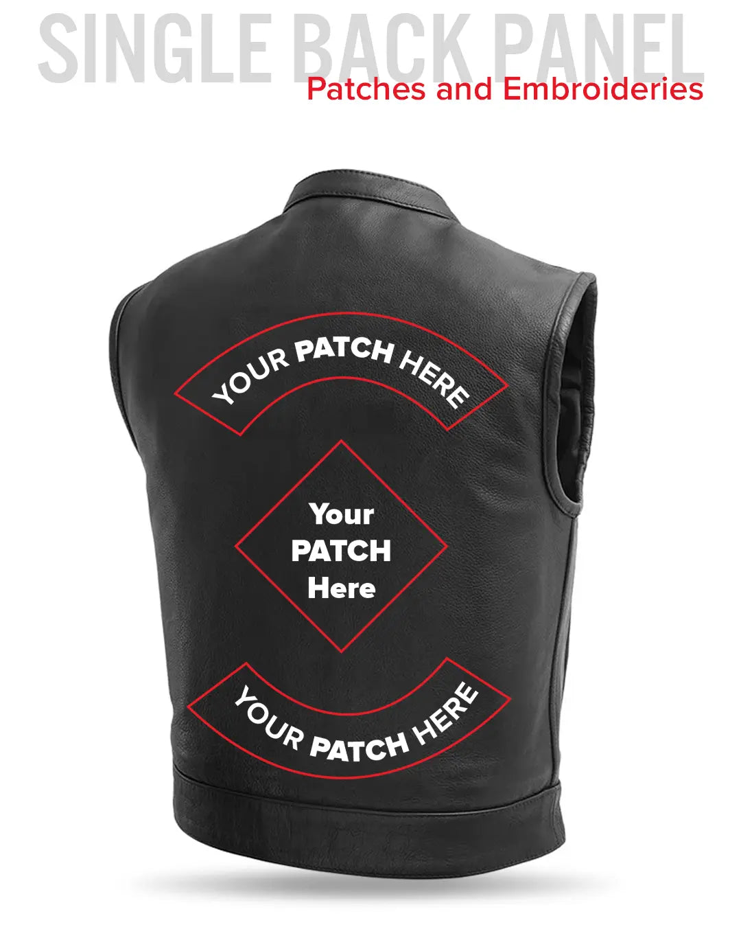 Lowrider Men's Motorcycle Leather Vest Men's Leather Vest Vests
