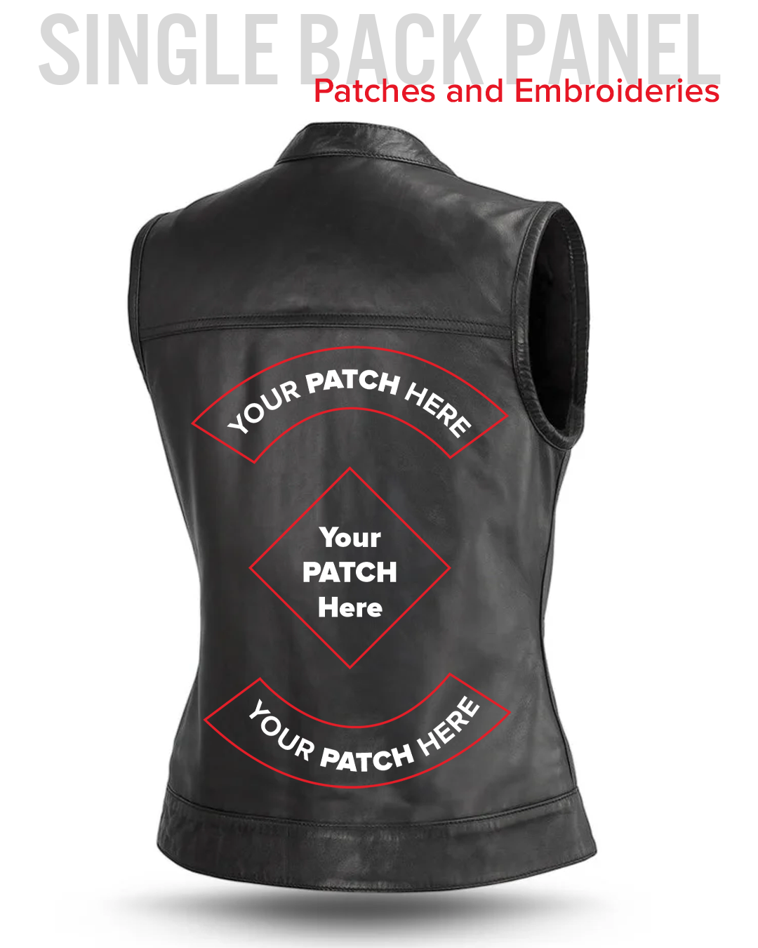 Ludlow Women's Motorcycle Leather Vest Women's Leather Vest Vests