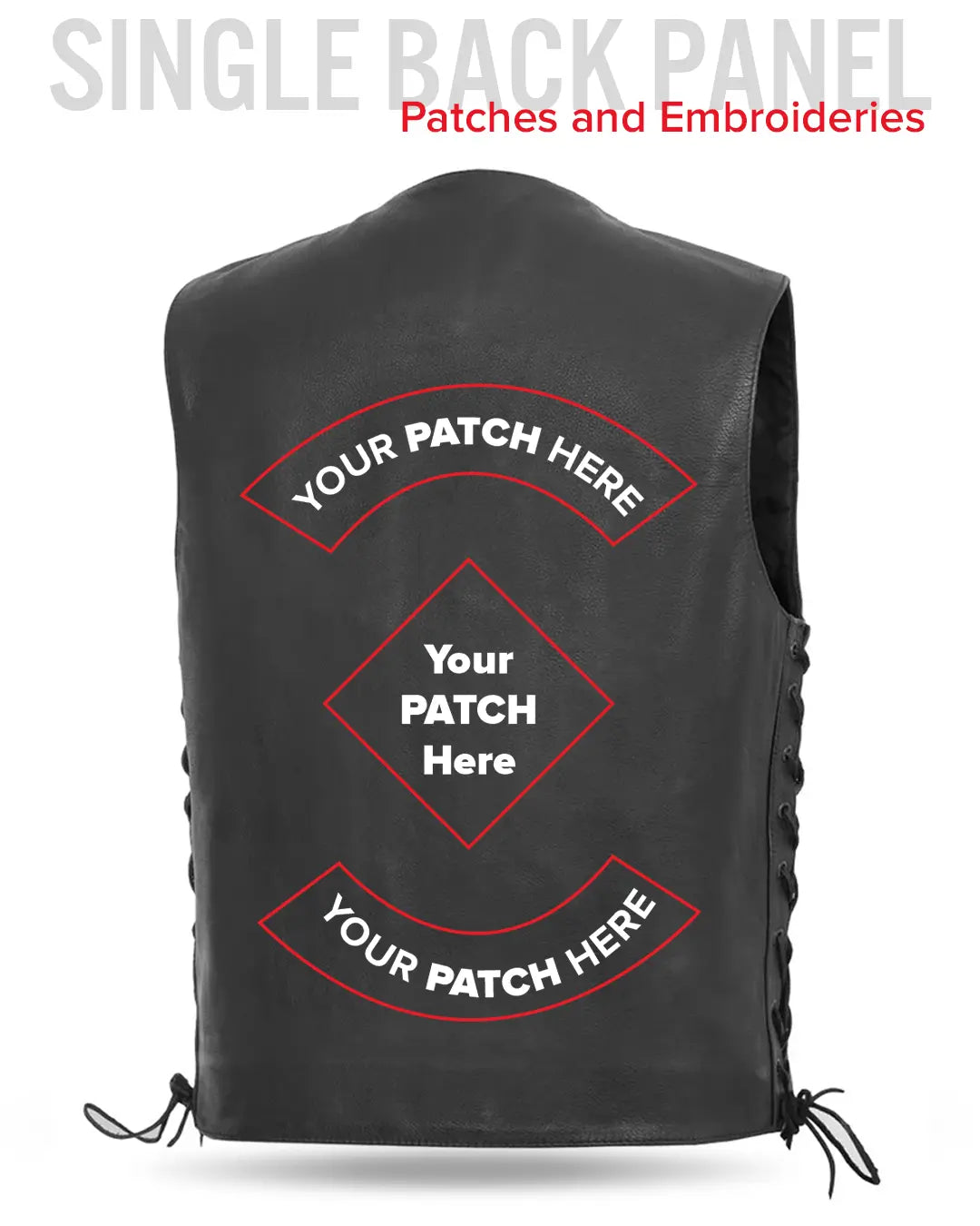 Rancher - Men's Motorcycle Western Style Leather Vest Men's Leather Vest Vests