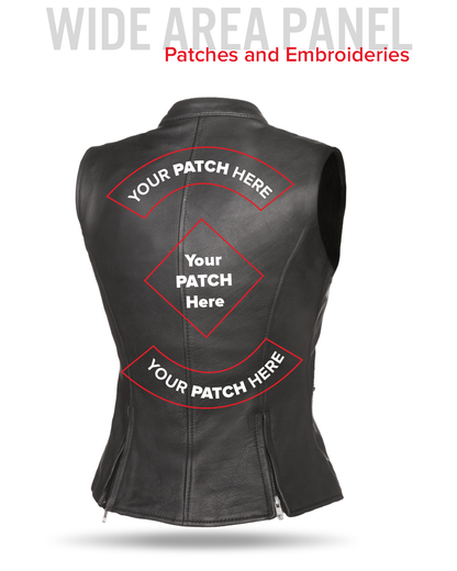 Fairmont Women's Motorcycle Leather Vest Women's Leather Vest Vests