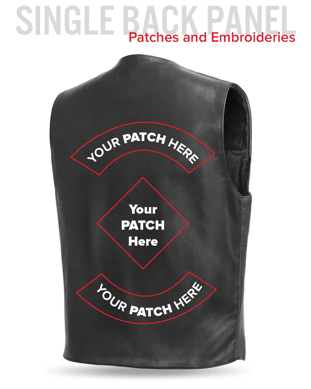 Tombstone Men's Motorcycle Western Style Leather Vest Men's Western Vest Vests