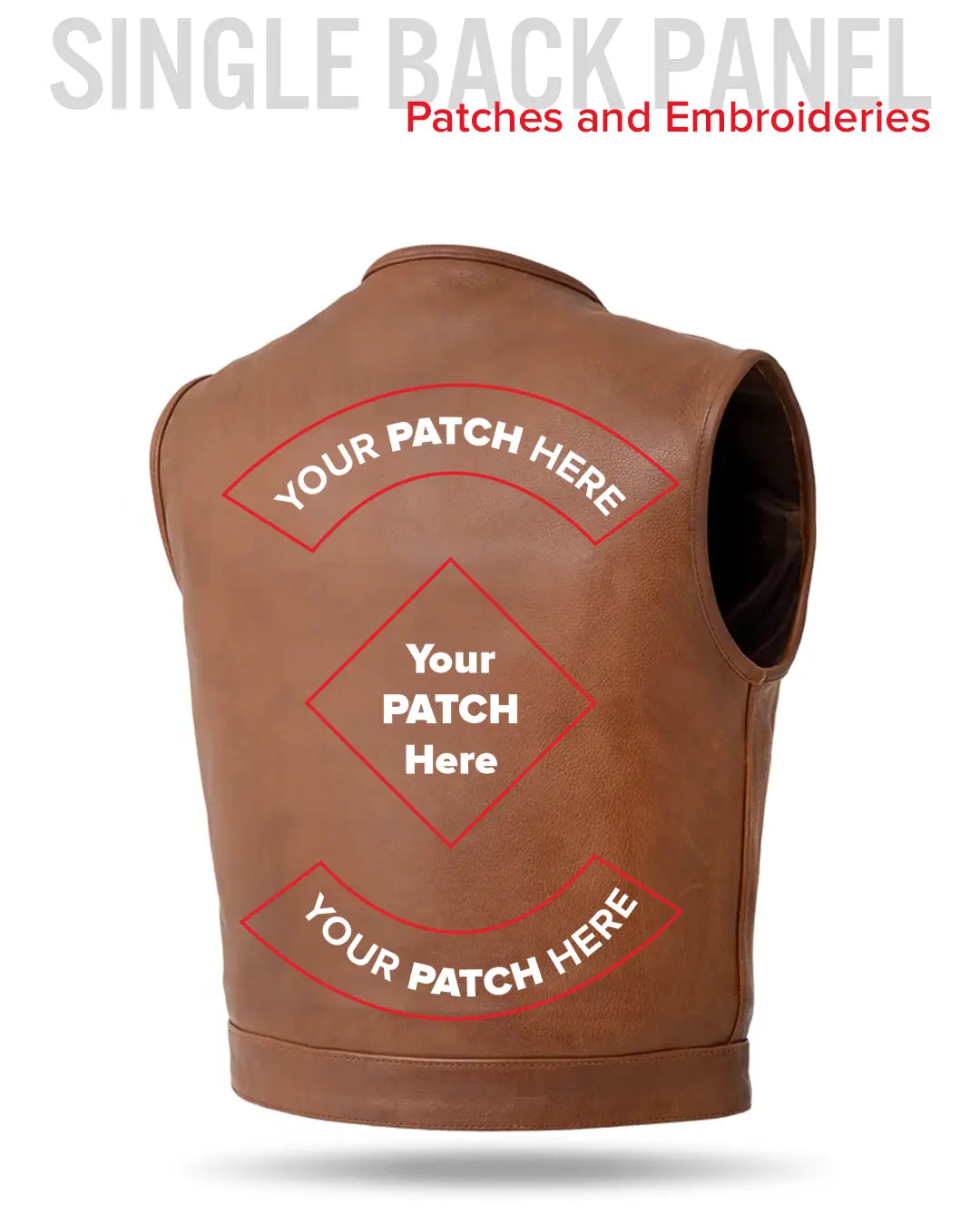 Lowside Men's Motorcycle Leather Vest Men's Leather Vest Vests