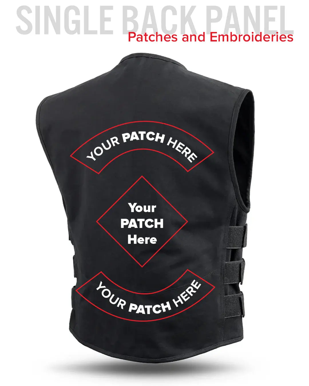 Knox - Men's Motorcycle Swat Style 20oz. Canvas Vest Men's Canvas Vests Vests