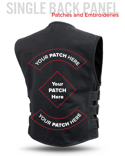 Knox - Men's Motorcycle Swat Style 20oz. Canvas Vest Men's Canvas Vests Vests