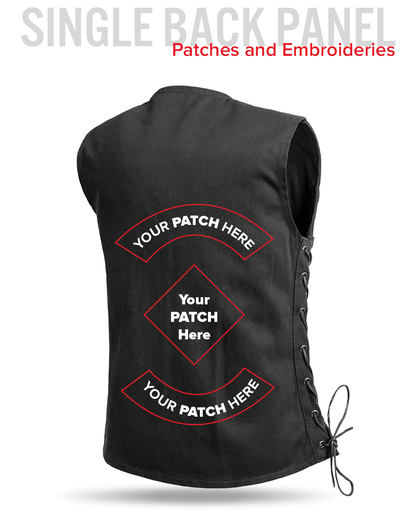 Tiff Women's Motorcycle Twill Vest Women's Twill Vest Vests